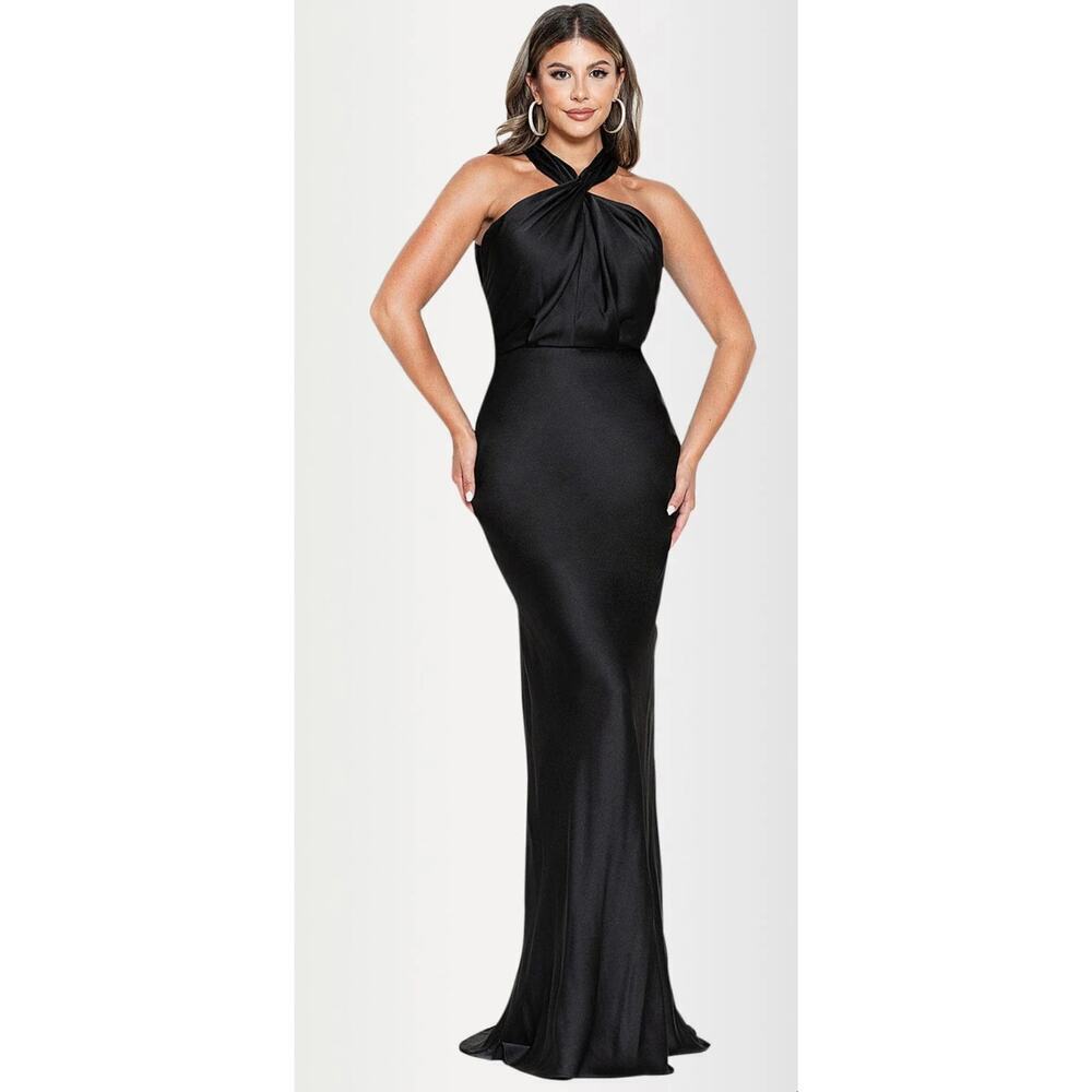 Maniju Formal Maxi Halter Dress Size Small